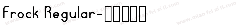 Frock Regular字体转换